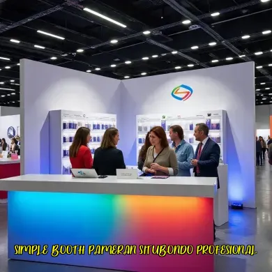 simple booth pameran situbondo profesional